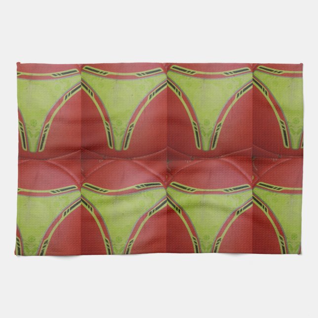 Golden yellow curves.JPG Tea Towel (Horizontal)