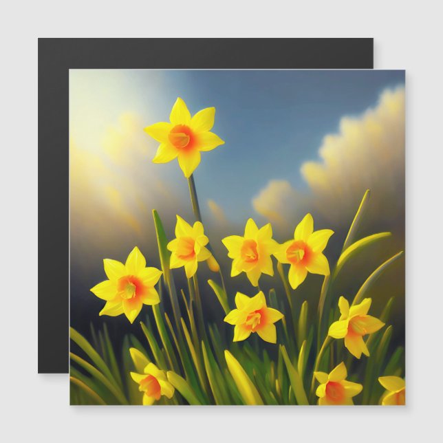 Golden Yellow Daffodil Temptations,  (Front/Back)