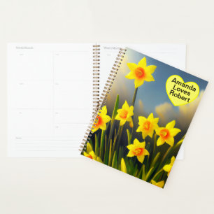 Golden Yellow Daffodil Temptations, Planner