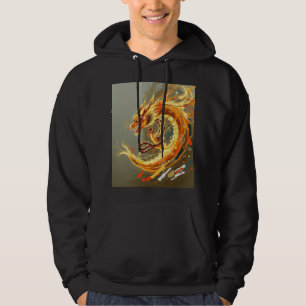 Golden Yellow Dragon Hoodie