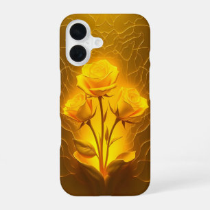 Golden Yellow Floral Light iPhone Case