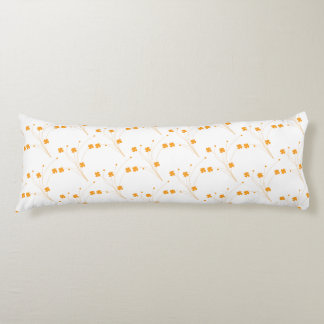 Golden Yellow Flowers, Small Floral Print Body Cushion