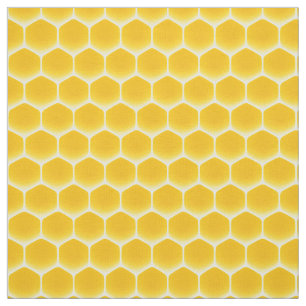 Golden Yellow Honeycomb Medium Print 1" Cells  Fabric