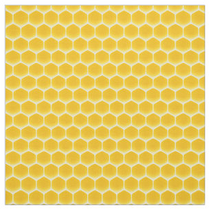 Golden Yellow Honeycomb Small Print 3/4" Cells  Fabric