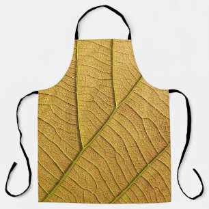 Golden yellow leaf pattern in the morning. apron