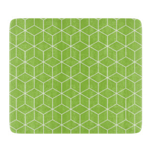 Golden Yellow Leafy Vine Pattern Cutting Board