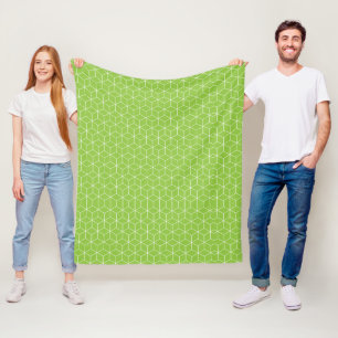 Golden Yellow Leafy Vine Pattern  Fleece Blanket
