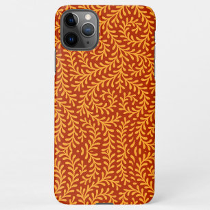 Golden Yellow Leafy Vine Pattern  iPhone 11Pro Max Case