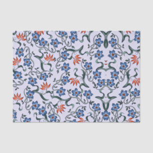 Golden Yellow Leafy Vine Pattern Tissue Paper
