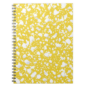 Golden Yellow Marble Notebook
