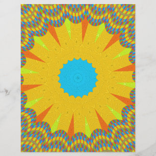 Golden yellow oil painting African traditional Art