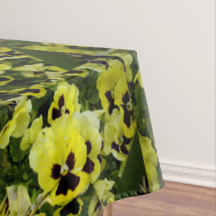 Golden Yellow Pansies, Tablecloth