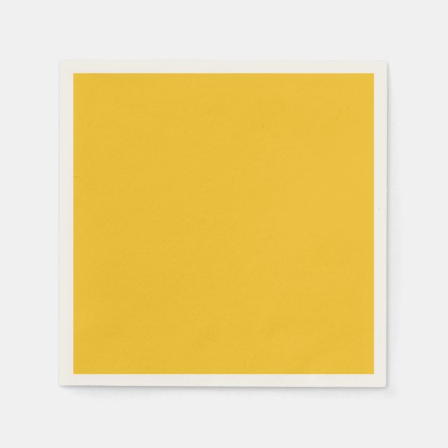 Golden Yellow Solid Colour Napkin (Front)