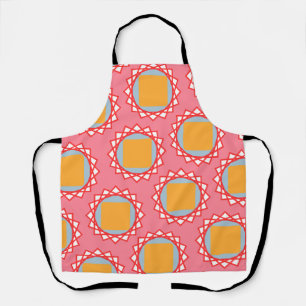 Golden Yellow Square All-Over Print Apron
