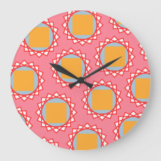 Golden Yellow Square Large Clock