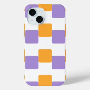 Golden Yellow Squares iPhone 15 Case