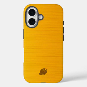 Golden Yellow Texture iPhone 16 Case