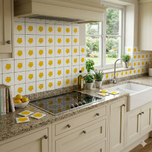 Golden Yellow Wildflower Photo Tile