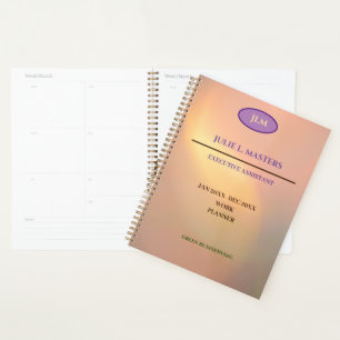 Golden Yellow Work Corporate Business Executive Planner