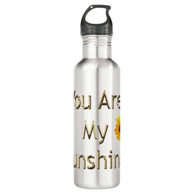 Golden You Are My Sunshine, 710 ml Water Bottle (Front)