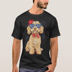 Goldendoodle 4th Of July Patriotic Golden Doodle D T-Shirt