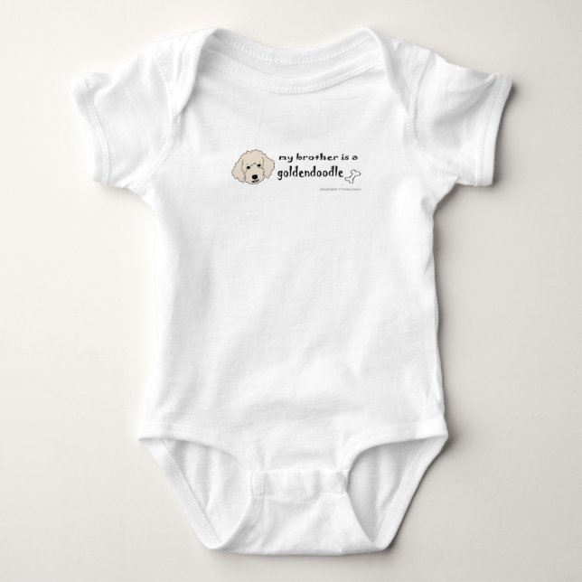 goldendoodle baby bodysuit (Front)