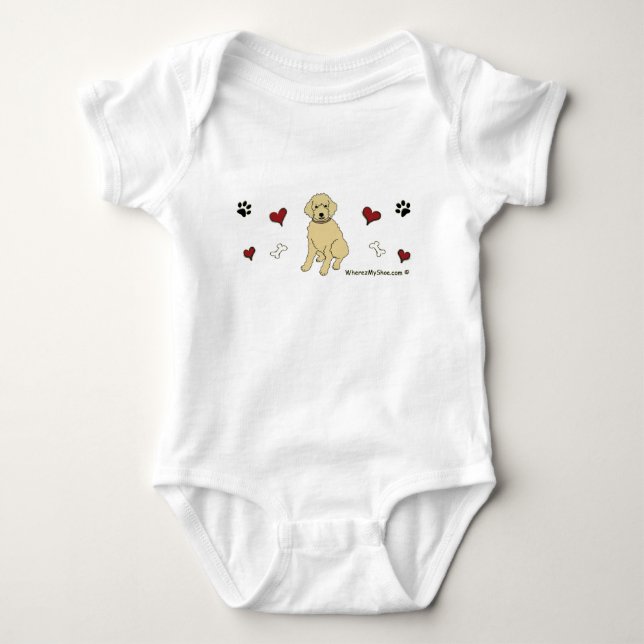 goldendoodle baby bodysuit (Front)