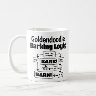 Goldendoodle Barking Logic Coffee Mug