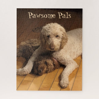 Goldendoodle Best Friends – Adorable Dog Duo  Jigsaw Puzzle
