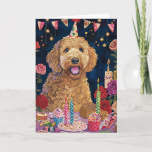 Goldendoodle Birthday Card