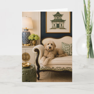 Goldendoodle Card - Sophisticated Doodle