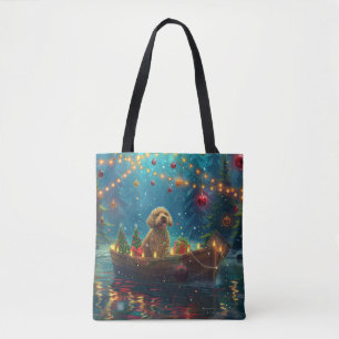 Goldendoodle Christmas Festive Voyage Tote Bag