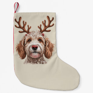 Goldendoodle Christmas Lover Dog Mom Gift Small Christmas Stocking