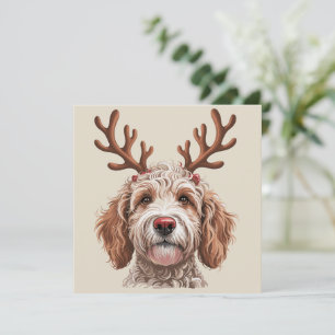 Goldendoodle Christmas Lover Dog Mum Gift Holiday Card