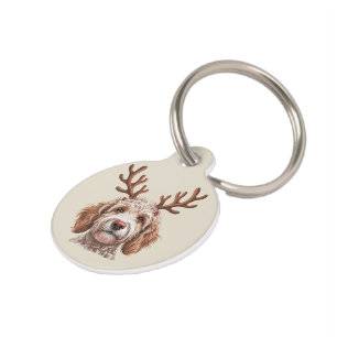 Goldendoodle Christmas Lover Dog Mum Gift Pet Tag