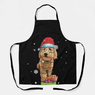 Goldendoodle Christmas Santa Funny Dog Lover Gift Apron