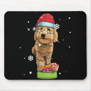 Goldendoodle Christmas Santa Funny Dog Lover Gift Mouse Mat
