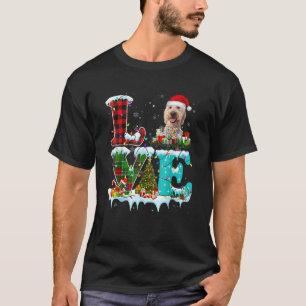 Goldendoodle Christmas Tree Light Pajama Dog Xmas T-Shirt