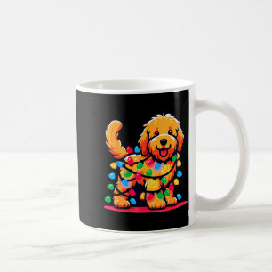 Goldendoodle Christmas Tree Xmas Lights Golden Doo Coffee Mug
