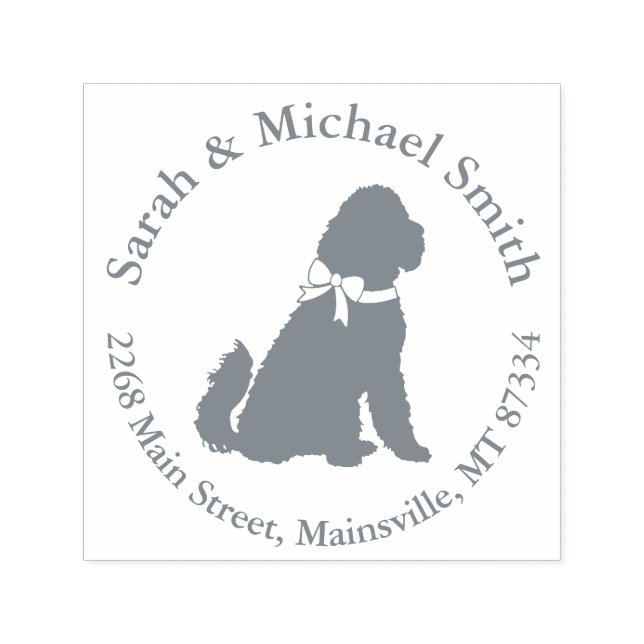 Goldendoodle Dog Baby Shower Genderless Self-inking Stamp (Design)