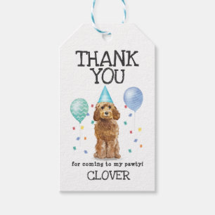 Goldendoodle Dog Birthday Thank You Favour Gift Ta Tags