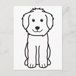 Goldendoodle Dog Cartoon Postcard
