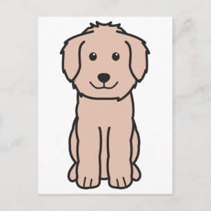 Goldendoodle Dog Cartoon Postcard