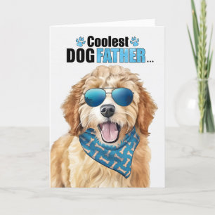 Goldendoodle Dog Coolest Dad Ever Father's Day Holiday Card