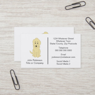 Goldendoodle Dog Design Boarding Kennels Business Card