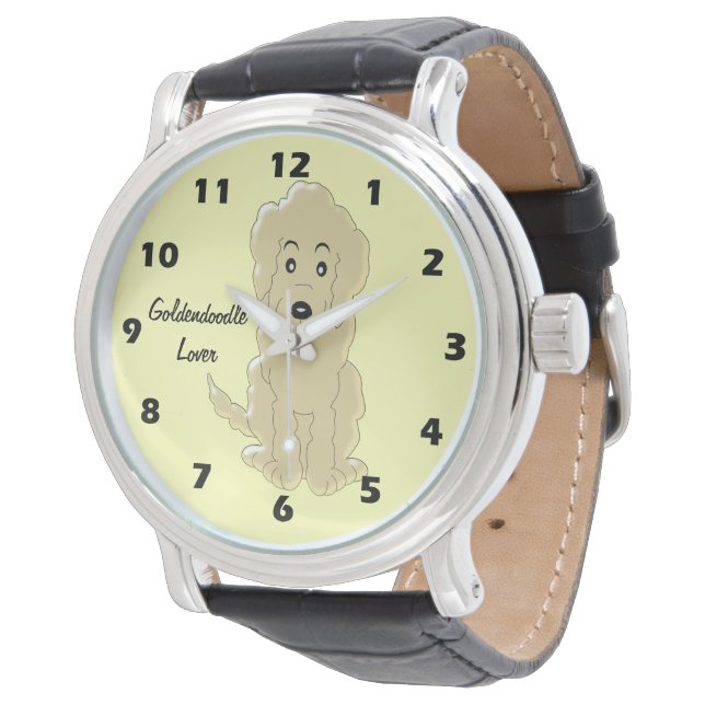 Goldendoodle Dog Design Watch (Angled)
