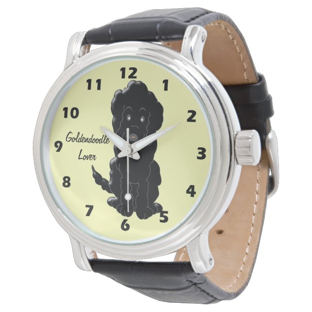 Goldendoodle Dog Design Watch (Angled)