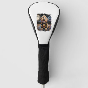 Goldendoodle Dog Halloween Golf Head Cover