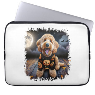 Goldendoodle Dog Halloween Laptop Sleeve