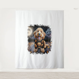 Goldendoodle Dog Halloween Tapestry
